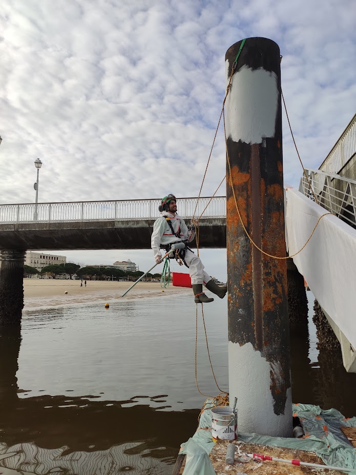 Travaux sur le barrage de Fabrèges